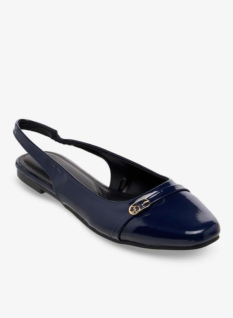 Celeste Women Metal Accent Slingback Sandals