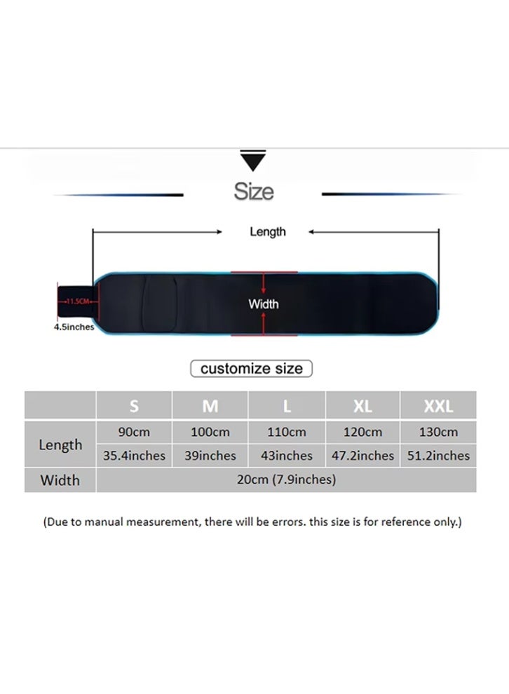 SAKOON Waist Trimmer Belt for Men and Women Waist Trainer Sauna Belt Tummy Toner Low Back and Lumbar Support with Sauna Suit Effect. - Image 5