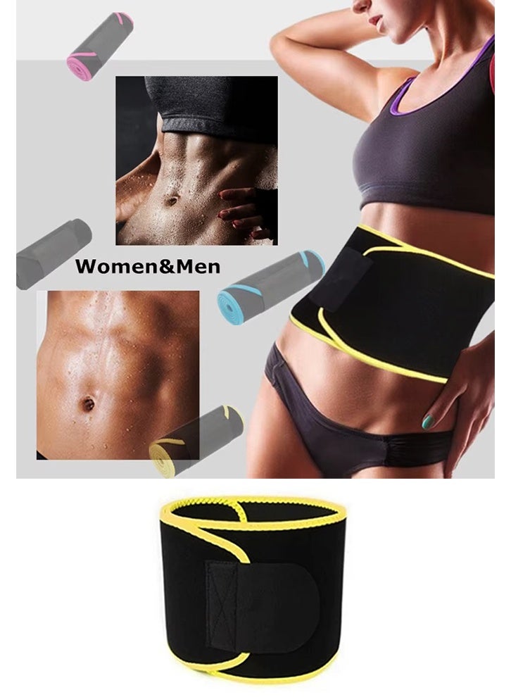 SAKOON Waist Trimmer Belt for Men and Women Waist Trainer Sauna Belt Tummy Toner Low Back and Lumbar Support with Sauna Suit Effect. - Image 2