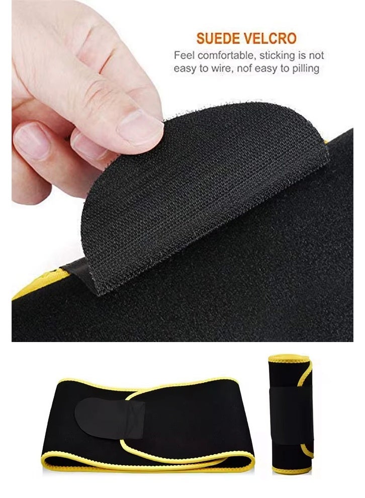 SAKOON Waist Trimmer Belt for Men and Women Waist Trainer Sauna Belt Tummy Toner Low Back and Lumbar Support with Sauna Suit Effect. - Image 4