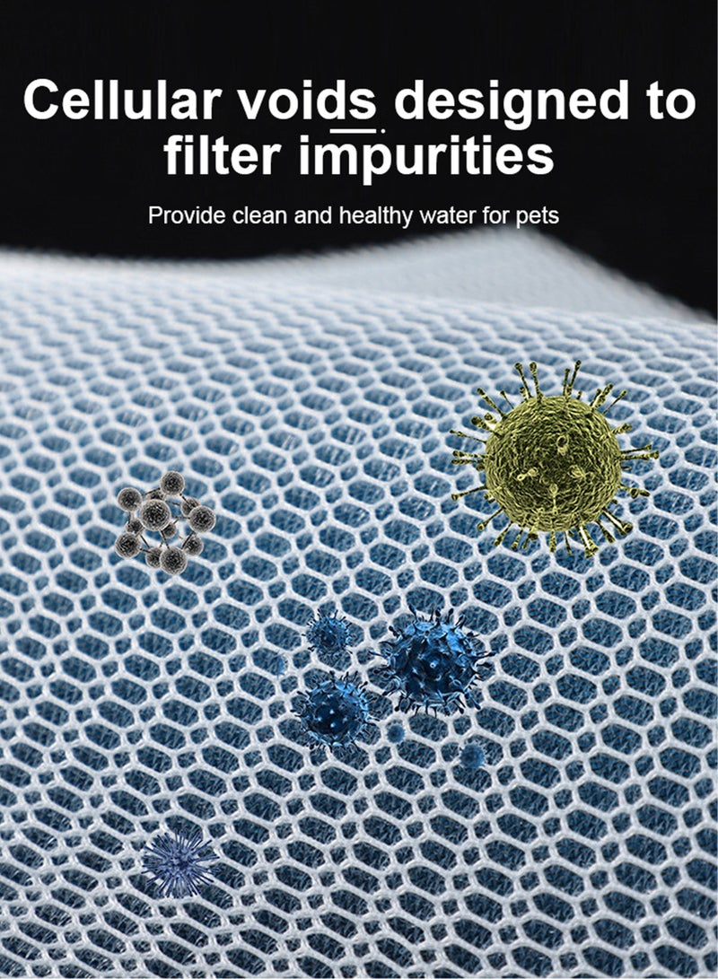 LAPET 6 Packs Cat Water Fountain Filters for WF160 Filter Element Replacement Activated Carbon Filter for Pet Automatic Drinking Feeder Accessories - Image 4