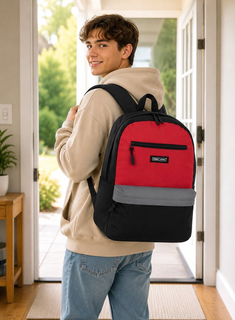 Parajohn Roamer 17 Inch Polyester Backpack Bag With Front Pocket, 44x31x12 cm - Image 3