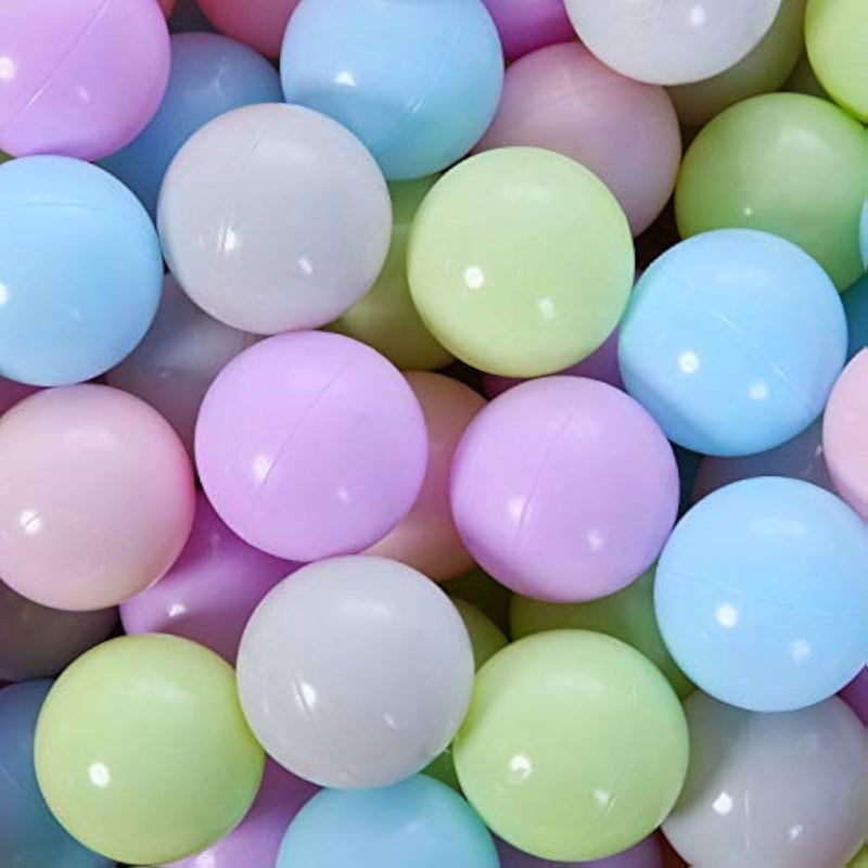 PlayMaty 275in Plastic Phthalate BPA Free Pit Balls Pack of 50 with Storage Bag for Baby Playhouse Birthday Party Decoration - Image 3