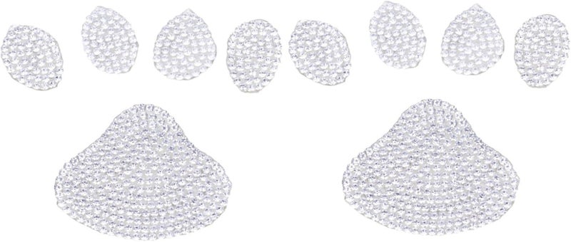 FAVOMOTO Rhinestone Sticker Decals 2pcs Self-Adhesive Crystal Car Footprint Decorations DIY Bling Craft Stickers for Car Exterior and Personal Accessories - Image 1