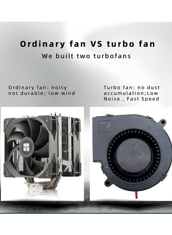 مروحة تبريد لجهاز Xbox Series X مع 4 مروحات و 3 منافذ USB، مبرد خارجي توربو، نظام تبريد لحامل الوحدة - Image 5