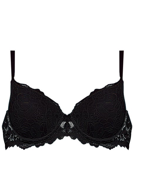 Women's push-up bra lined with soft lace embroidery for more support and stability for a distinctive look