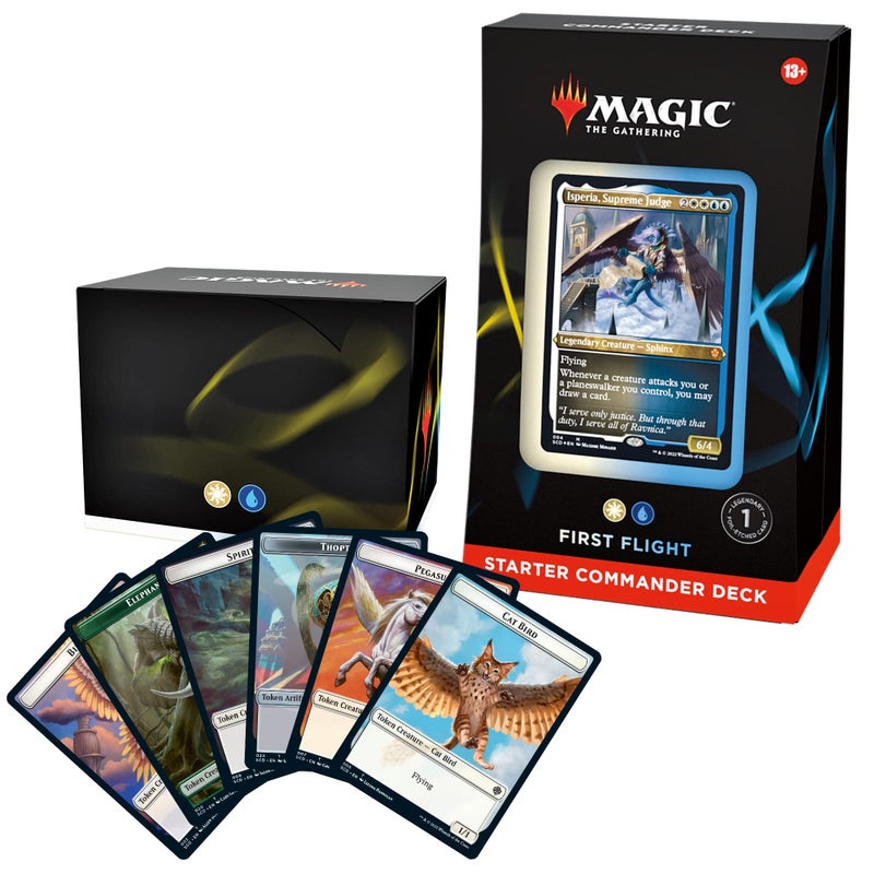 Magic The Gathering Starter Commander Deck First Flight WhiteBlue ReadytoPlay Deck for Beginners and Fans Ages 13 Collectible Card Games - Image 2