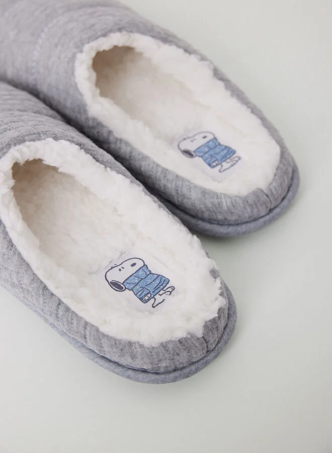 women'secret Ivory padded closed slippers