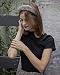 surell Gray Real Mink Fur Hairband For Women - Cute Fluffy Headbands for All Hair Types - Soft Comfortable Hairbands for Teens - (Gray) - Image 3