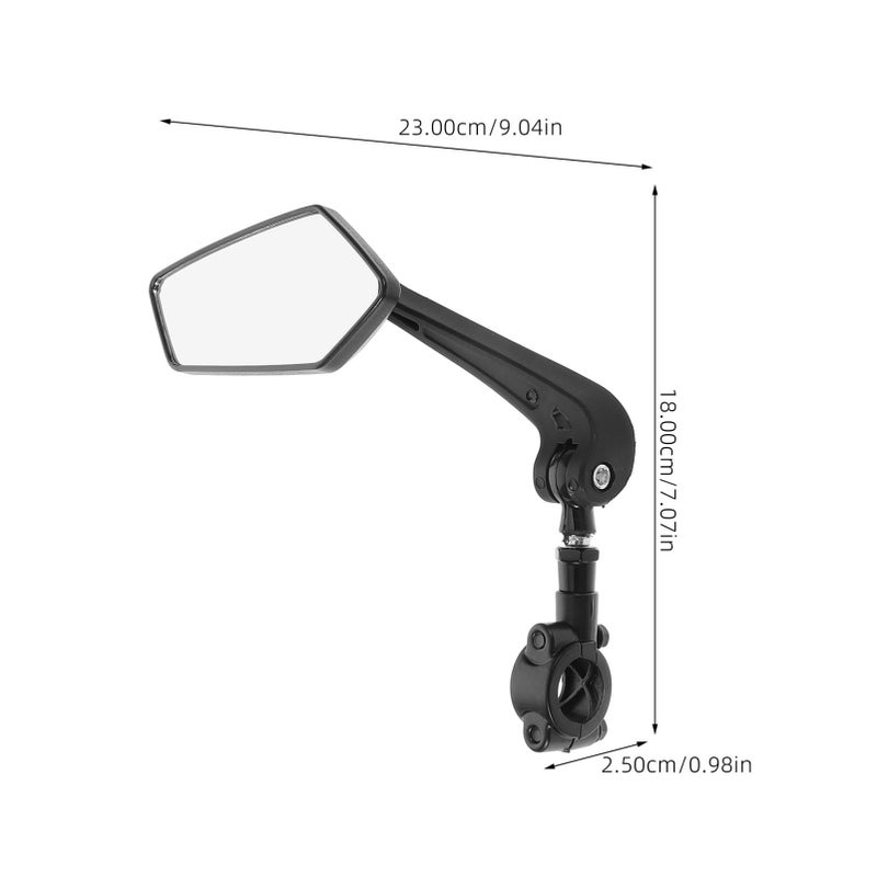Adjustable Mountain Bike Rearview Mirror 23X18X2 5CM Rotatable Safe Cycling Accessory - Image 3