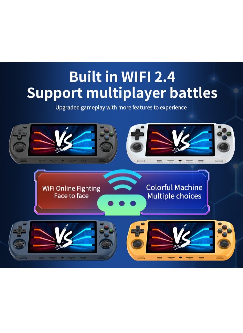 Powkiddy - POWKIDDY RGB10 MAX3 Handheld Game Console, 5 Inch IPS Screen Retro Video Game Console Open Source Linux Game Player, Support WiFi & Bluetooth,10000+ Games Portable PSP (Black, 64G) - Image 1