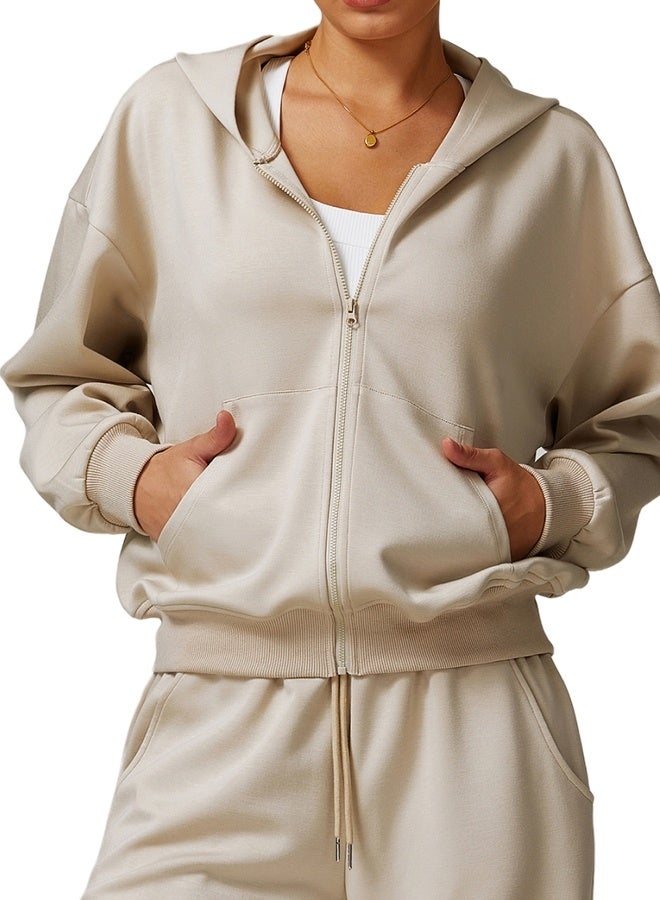 KAWN.YOGA Womens Light Loose Fit Jacket - Image 1