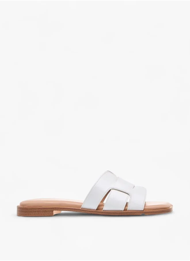 سيليست Womens Solid Slip-On Sandals