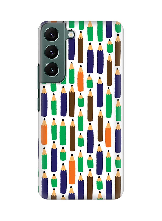 Stylizedd Case for Samsung Galaxy S22+ 5G Slim Snap Classic Series Shield Matte Finish Print - Pencil Race - Image 1