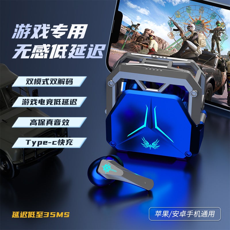 Glowing Bluetooth Earbuds, True Wireless, Deep Bass, Long Battery Life, Universal for Gaming &  Running