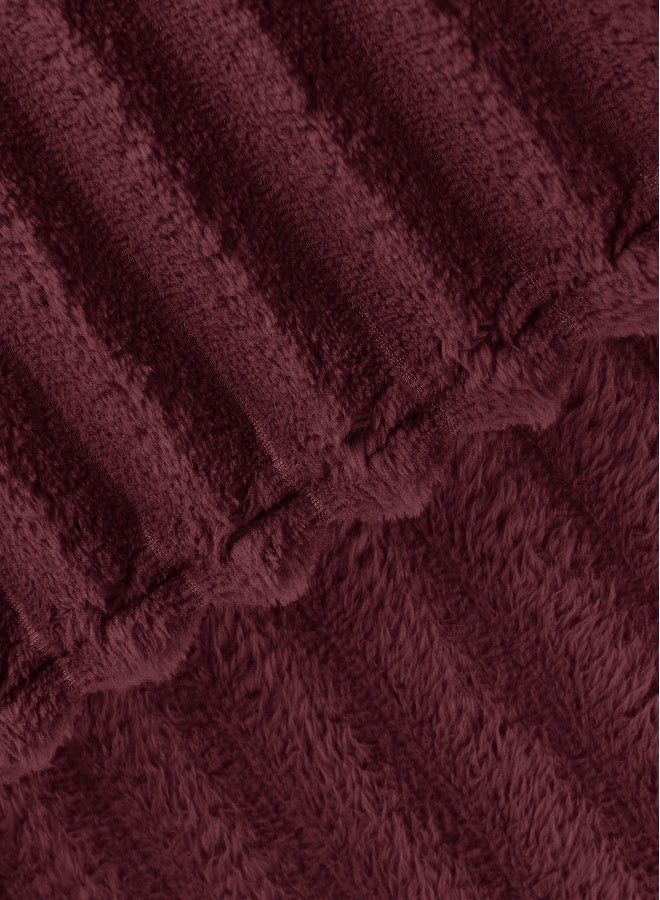 ايست من نون بطانية جاكار مضلعة ثلاثية الأبعاد ناعمة ودافئة مريح، رقيق - Image 3