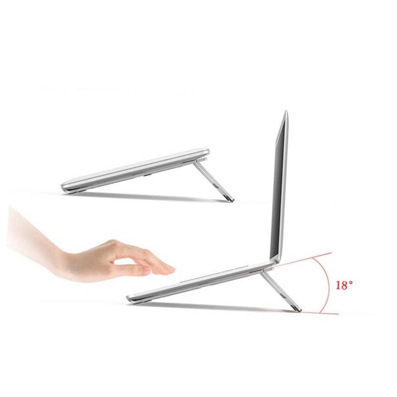 Aluminum Laptop Stand Foldable Portable Riser for Desk Ventilated Cooling Bracket - Image 3