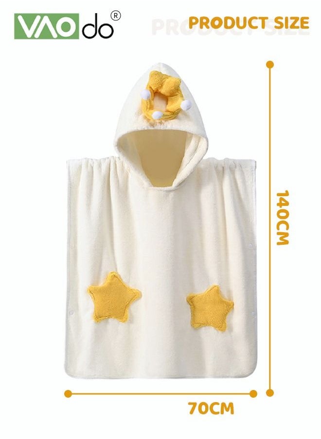 VAOdo Baby Kids Hooded Bath Towel Fast Water Absorption Soft And Skin-friendly Baby Quilt 70*140cm±2cm  - Image 2