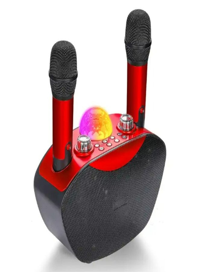 2 IN 1 karaoke wireless microphone home theatre system speaker with colorful light - Image 1