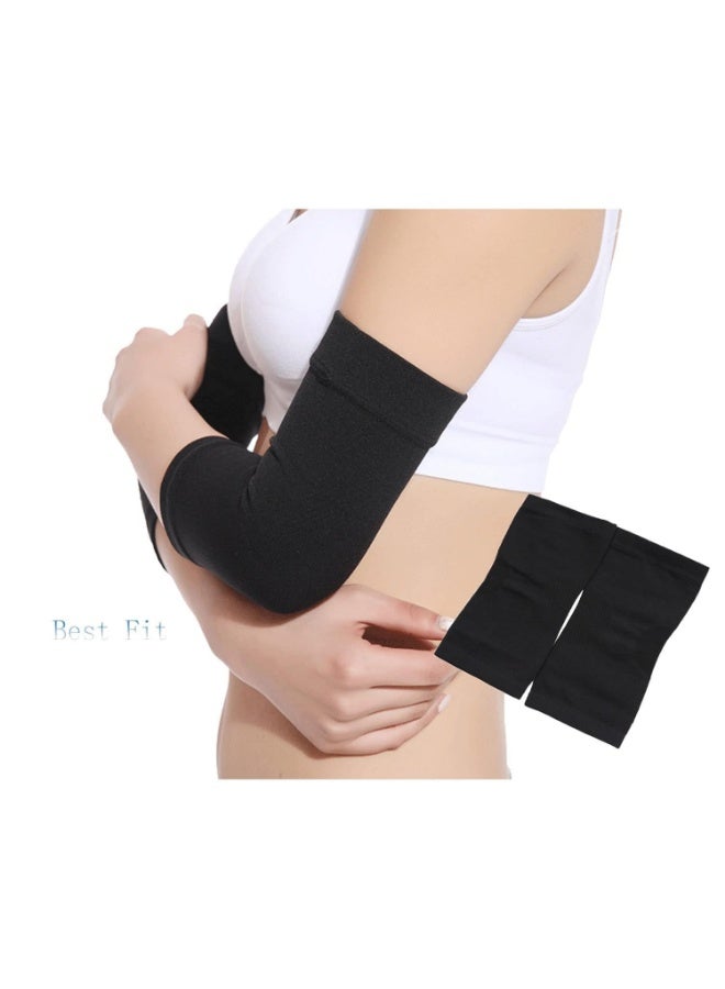 2pc Breathable Compression Elbow Sleeve for Joint Support, Pain Relief and Sports Recovery - Flexible Compression Wrap for Tennis, Gym, and Daily Use - Image 3
