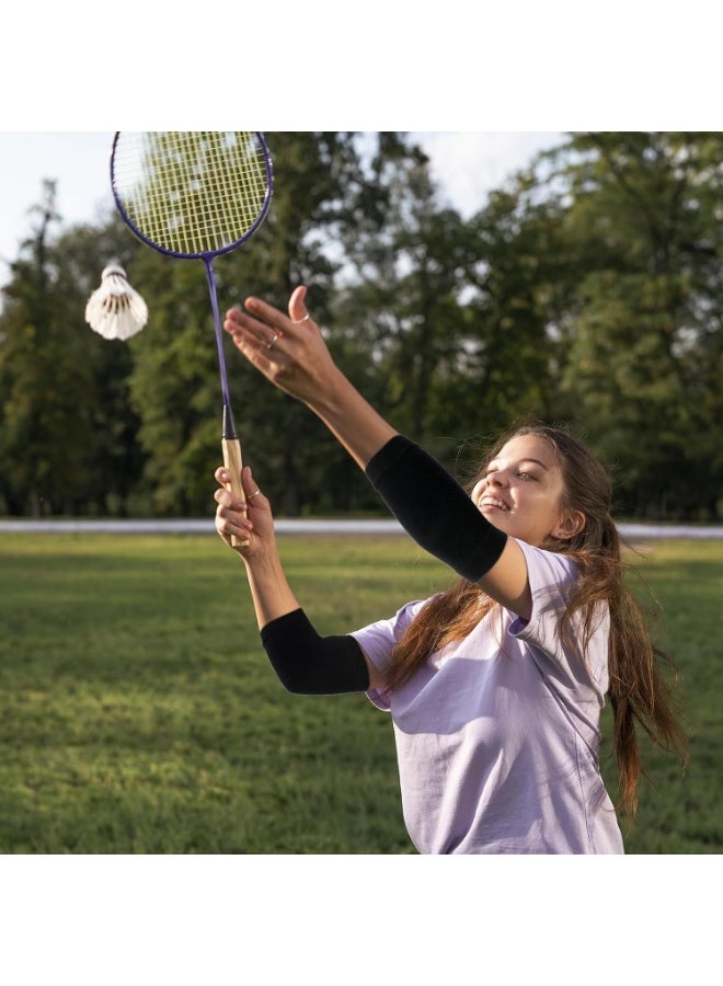 2pc Breathable Compression Elbow Sleeve for Joint Support, Pain Relief and Sports Recovery - Flexible Compression Wrap for Tennis, Gym, and Daily Use - Image 5