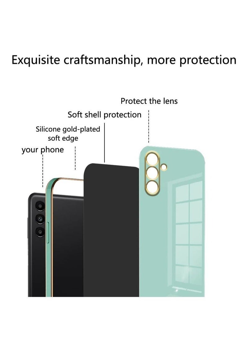 Samsung Galaxy A14 5G Green Mobile Phone Case Cover, Luxury Plating Soft Back Cover, Raised Full Camera Protection - Image 2