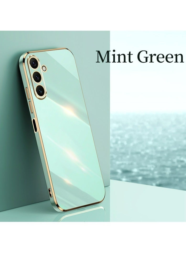 Samsung Galaxy A14 5G Green Mobile Phone Case Cover, Luxury Plating Soft Back Cover, Raised Full Camera Protection - Image 1