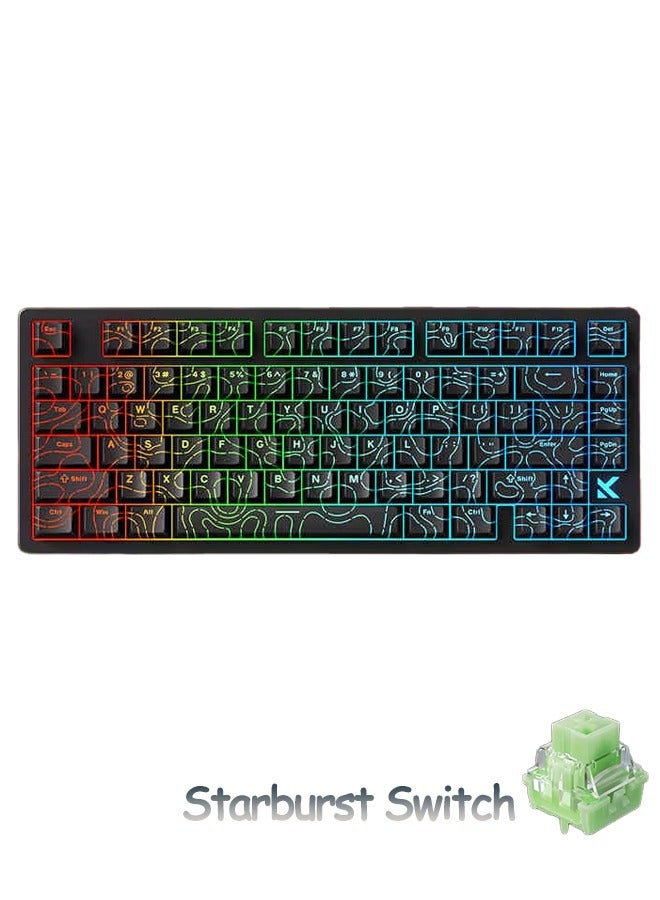 MCHOSE Jet 75 Wired Magnetic Switch E-sports Customized   Mechanical Gaming Keyboard,Starburst Switch 75% Rapid Trigger Hall Effect, Adjustable Actuation,RGB HotSwap,Pc Gamer Accessories  - Image 1