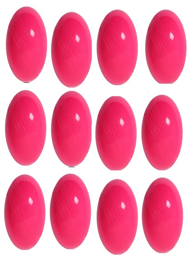 فينوم كرات الكريكيت الناعمة من فينوم للتدريب، مناسبة لجميع الفئات العمرية، موصى بها للعب الكريكيت في الأماكن المغلقة والمفتوحة وعلى الشواطئ (عبوة من 12 كرة) (وردي، قياسي، سيليكون، مطاط) - Image 1