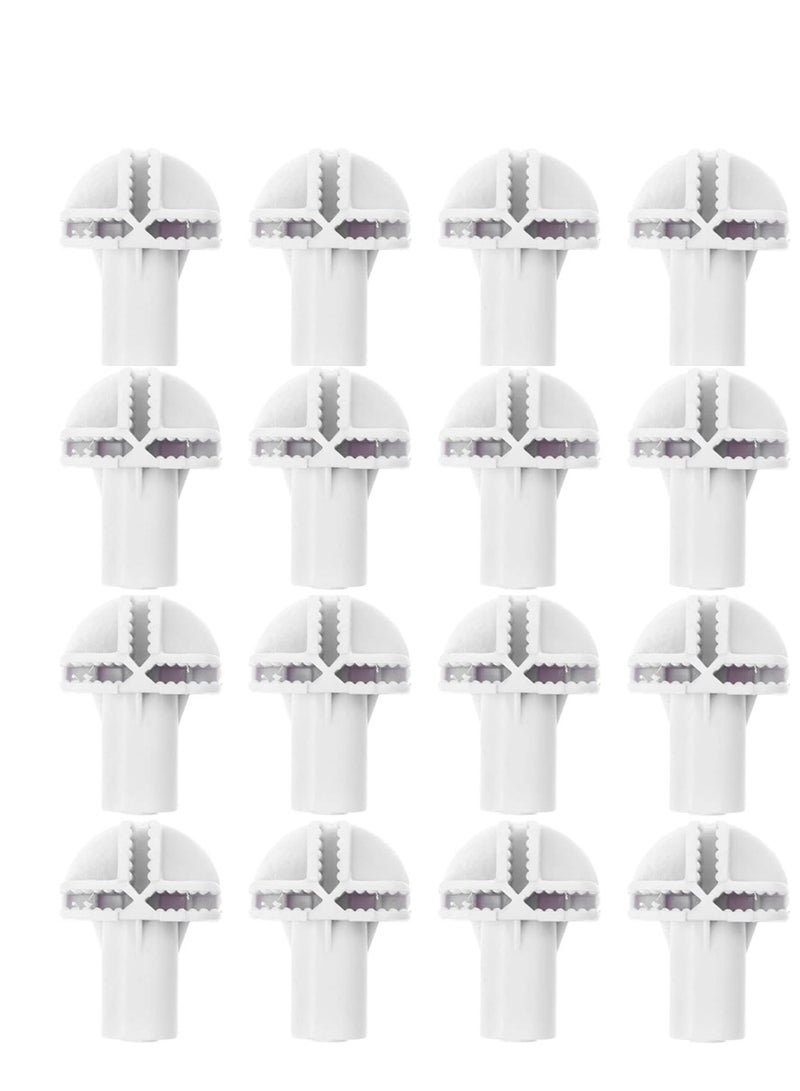 Suntown 16 Pieces Wire Grid Bucket Storage Clasp Wire Cube Plastic Connectors Buckle Clip for Cube Storage Cabinet Modular Closet Storage Organizer DIY Connecting Tools - Image 1