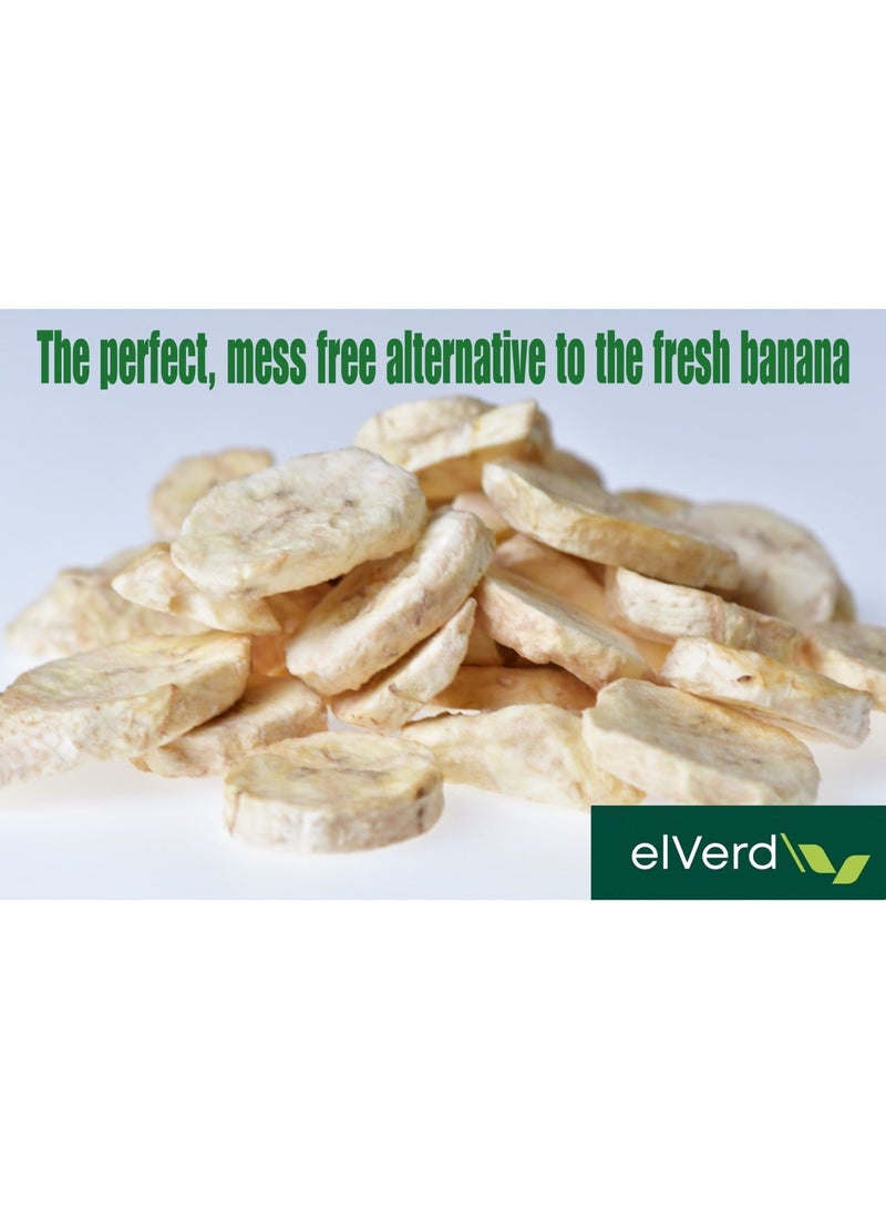 Elverd Freeze – Dried Crispy Banana Slices – 100% Natural, No Added Sugar - Image 3
