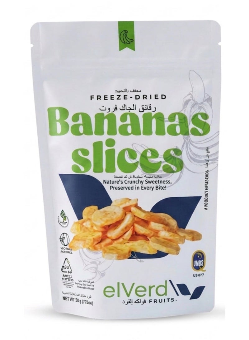 Elverd Freeze – Dried Crispy Banana Slices – 100% Natural, No Added Sugar - Image 1