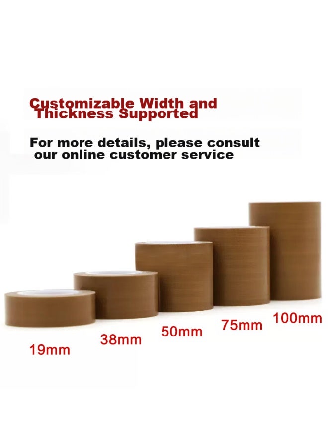 Oumai Teflon Heat-resistant Tape, Teflon Insulation Tape, High Temperature Resistant Up To 300 Degrees, Specially Designed For Sealing Machines, Teflon 25mm*10m, 1 Roll - Image 4
