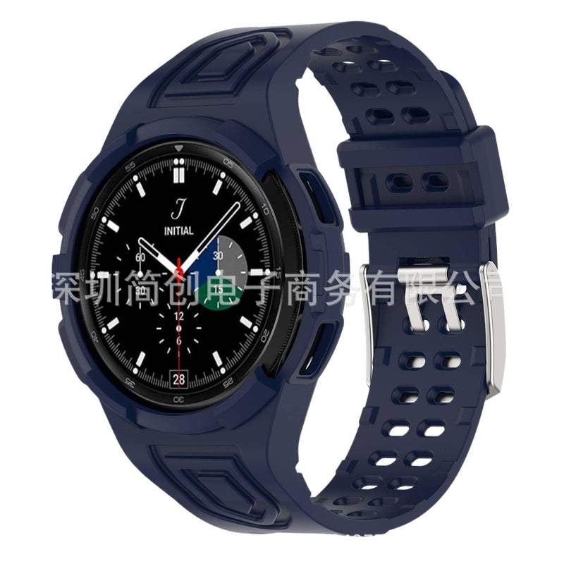 Adjustable Smartwatch Band Compatible with Samsung Galaxy Watch 4 Classic with Fit Replacement Strap in Clear for Daily Wear - Image 5