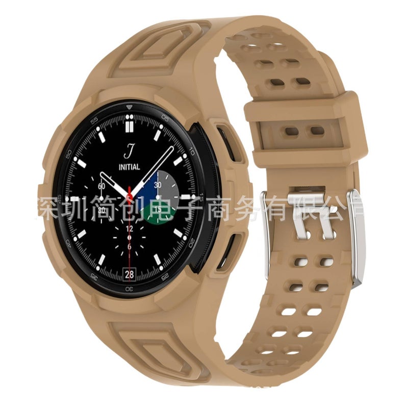 Adjustable Smartwatch Band Compatible with Samsung Galaxy Watch 4 Classic with Fit Replacement Strap in Clear for Daily Wear - Image 4