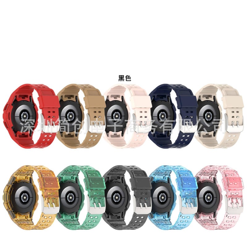 Adjustable Smartwatch Band Compatible with Samsung Galaxy Watch 4 Classic with Fit Replacement Strap in Clear for Daily Wear - Image 3