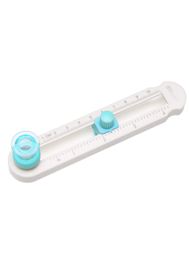 Kw-trio - Circle Cutter 360-Degree Handmade Rotation Compass Adjustable Circle Diameter DIY Card Paper Cutting Tool with Visible Center Position and Clear Scale with Blade Cover Ideal - Image 1