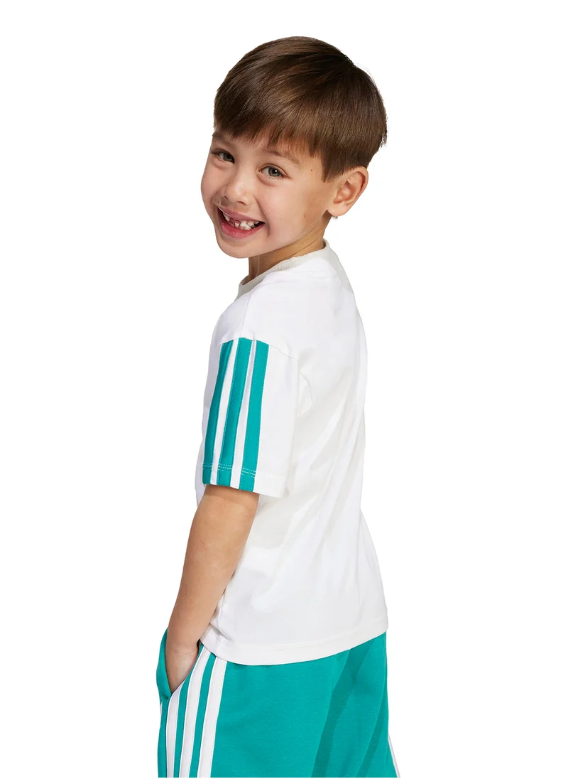 اديداس Kids 3 Stripe Essential T-Shirt
