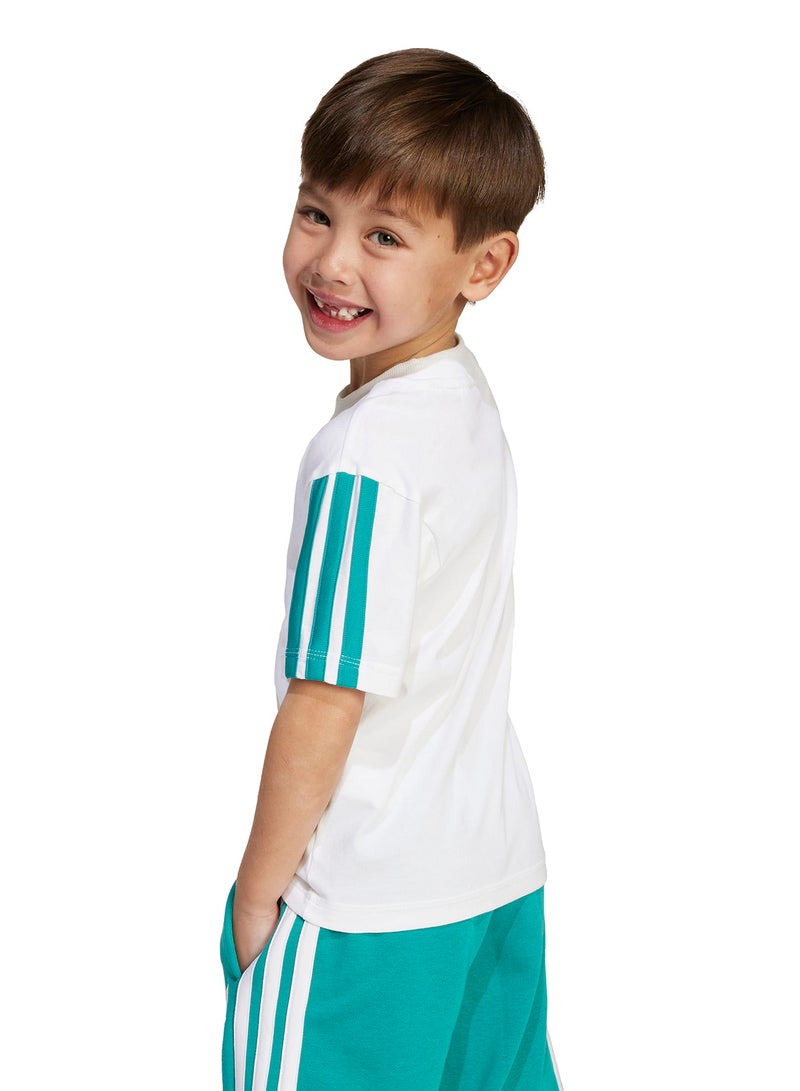Adidas Kids 3 Stripe Essential T-Shirt  - Image 2