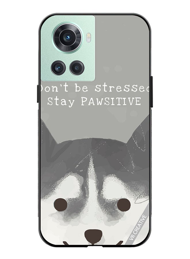 VR CREATIVE Protective Case Cover For OnePlus 10R Pawsitive Dog Design Multicolour - Image 1