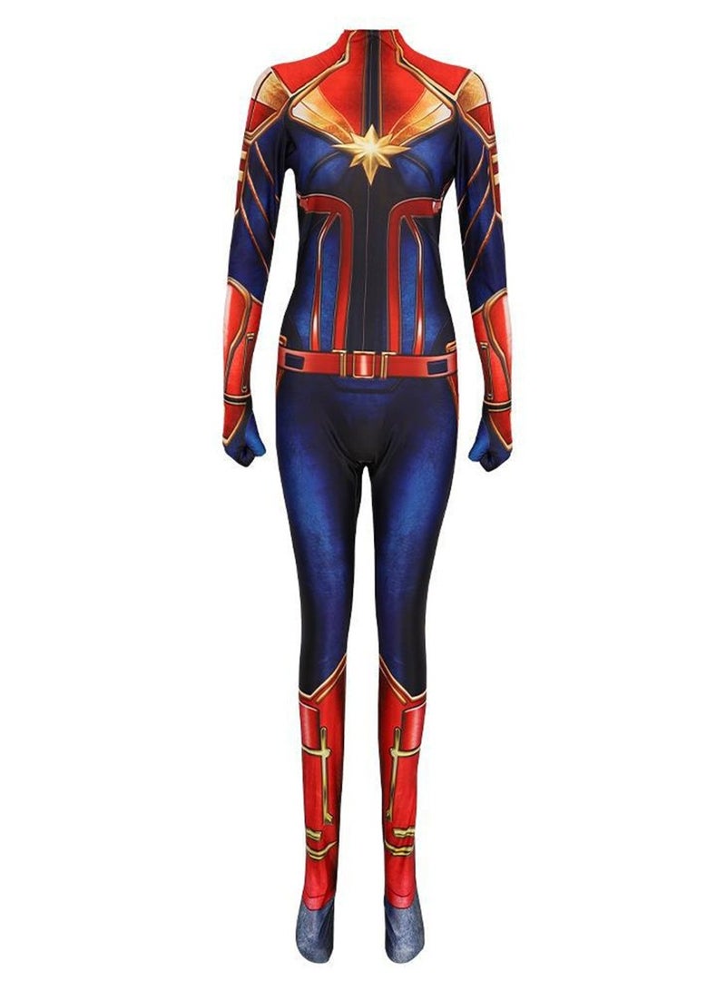 Tights cosplay role play stage performance jumpsuit Captain Marvel Stage Dress Up Costume - Image 1