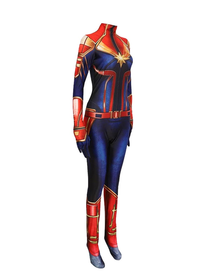 Tights cosplay role play stage performance jumpsuit Captain Marvel Stage Dress Up Costume - Image 4