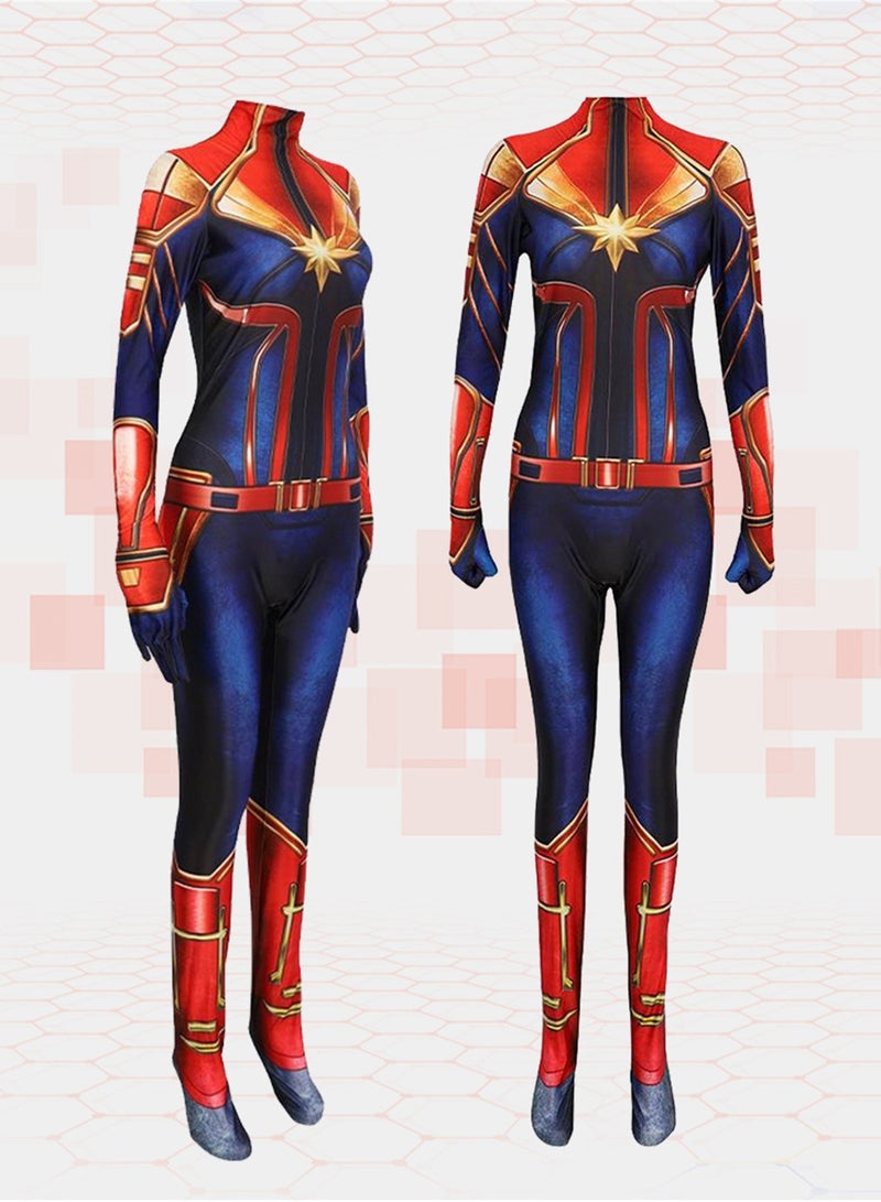 Tights cosplay role play stage performance jumpsuit Captain Marvel Stage Dress Up Costume - Image 5