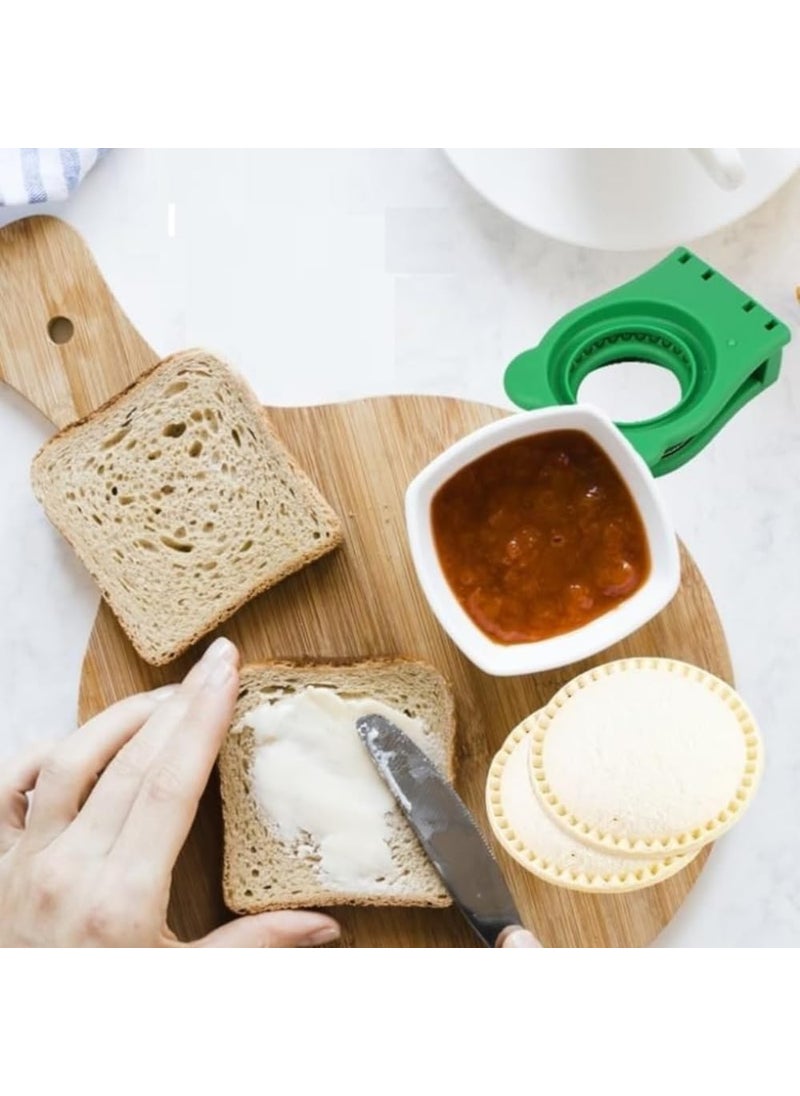 SANTALON SANTALON Round Sandwich Cutter Sealer Stainless Steel Sandwich Press for Cakes Cookies Toast Buns and Pocket Bread Safe Hand Protection Versatile for Home Kitchen Use  - Image 4