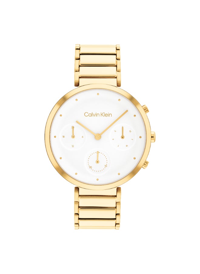 CALVIN KLEIN - Women's Analog Round Shape Stainless Steel Wrist Watch 25200284 - 36.5 Mm - Image 1