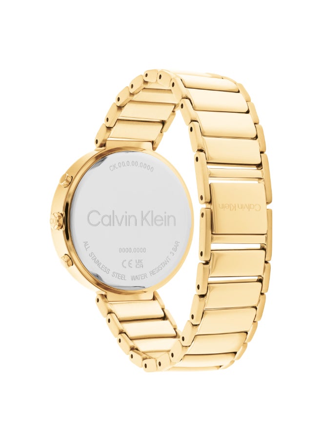 CALVIN KLEIN - Women's Analog Round Shape Stainless Steel Wrist Watch 25200284 - 36.5 Mm - Image 1