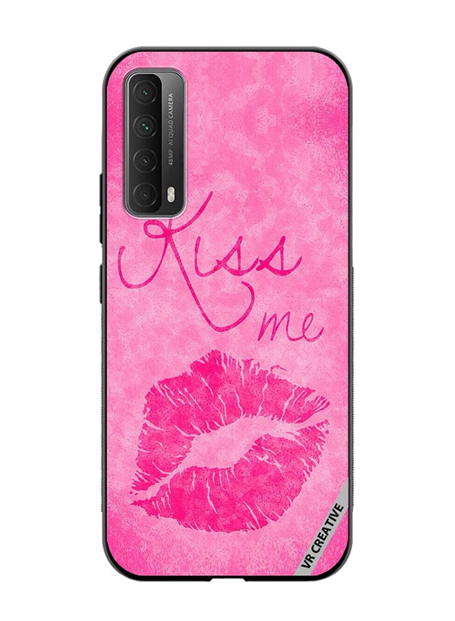 VR CREATIVE Protective Case Cover For Huawei Y7a Kiss me Pink Design Multicolour - Image 1