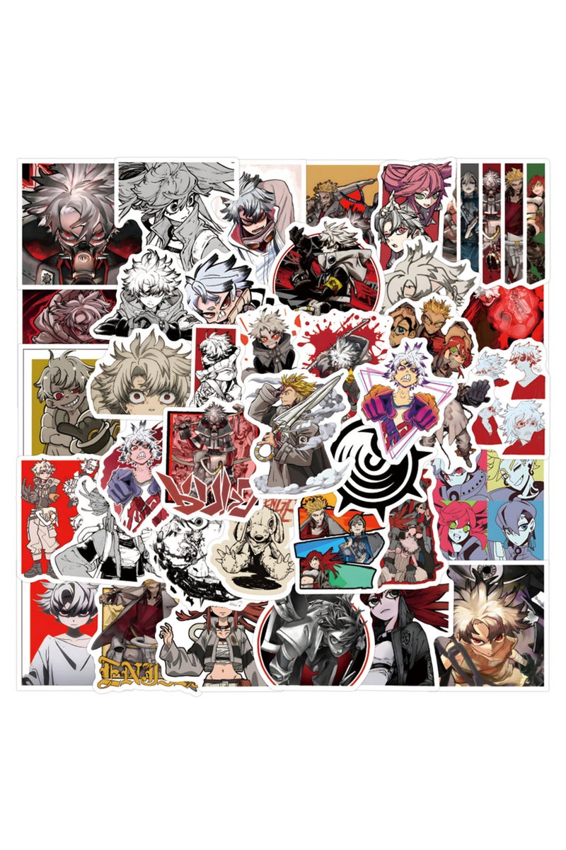 50 قطعة أو 58 قطعة من ملصقات أنمي غاتشياكوتا، ملصقات يمكنك صنعها بنفسك، مناسبة لسجل القصاصات، والهواتف، والحقائب، وألواح التزلج، مقاومة للماء