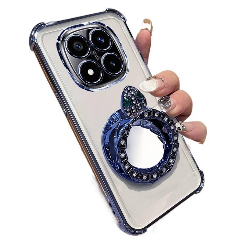 Protective Case for Redmi Note 13 with Shockproof and Drop Protection plus Shockproof plus Glitter plus Four-Corner Drop Protection in Blue - Image 1
