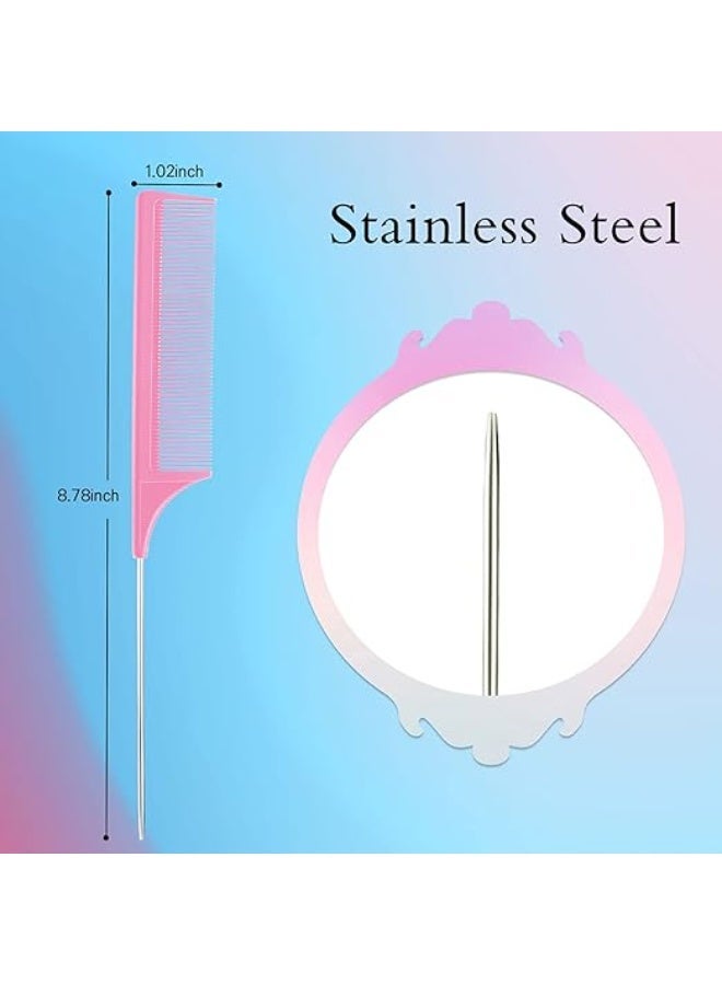 Ucanbe 3-Piece Slick Back Hair Brush Set, Hair Brush, Edge Control Brush, Teasing Comb & Rat Tail Comb for Women, Babies & Kids - Image 5